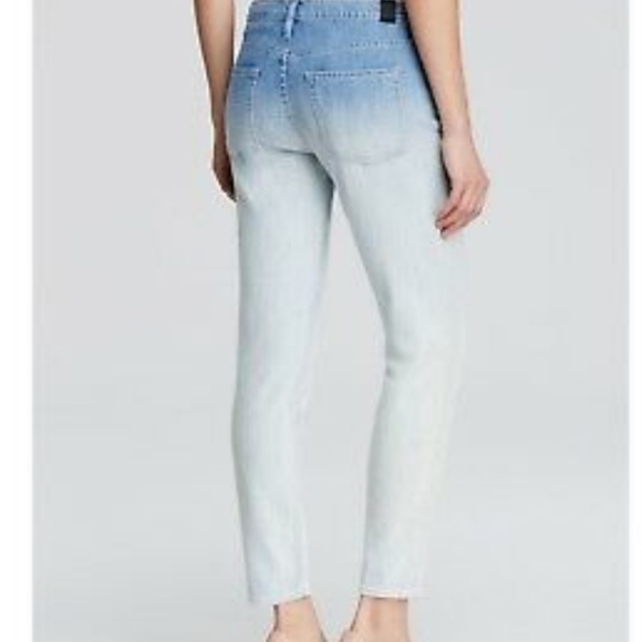 Vince Mason relaxed rolled Ombre skinny Jeans size 26 - Picture 2 of 14